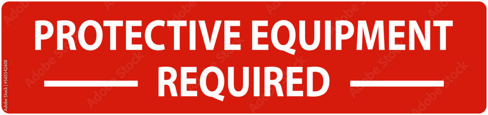 Floor Sign Protective Equipment Required Floor Sign Protective Equipment Required