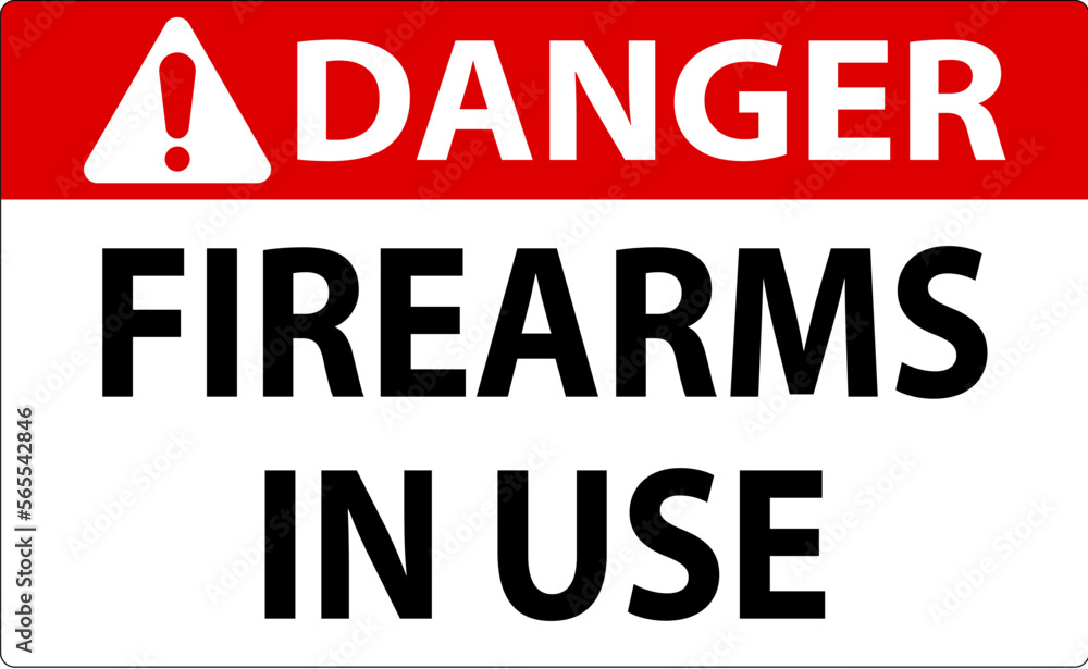 Danger Firearms Allowed Sign Firearms In Use Danger Firearms Allowed Sign Firearms In Use