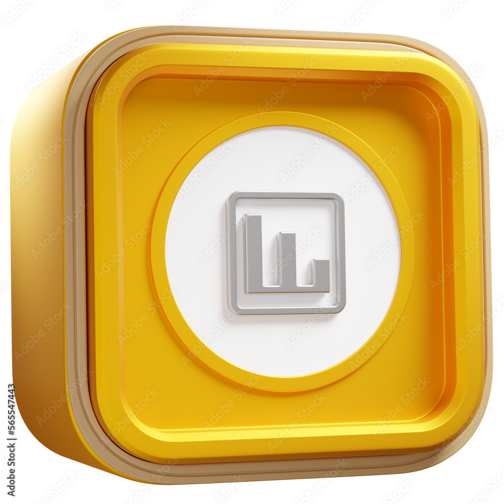 icono 3d con perspectiva grafica de barras amarillo icono 3d con perspectiva grafica de barras amarillo
