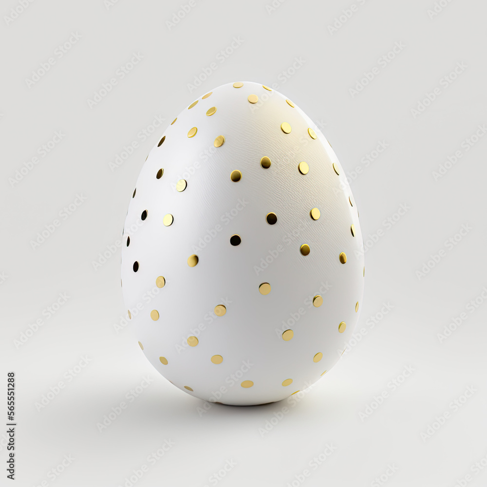 Colorful easter egg created with generative AI Colorful easter egg created with generative AI