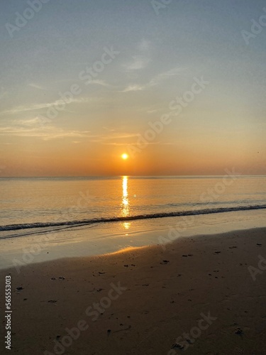Sunrise over sea at Hua Hin Thailand 
