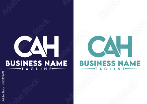 Letter CAH logo design vector template, CAH logo photo