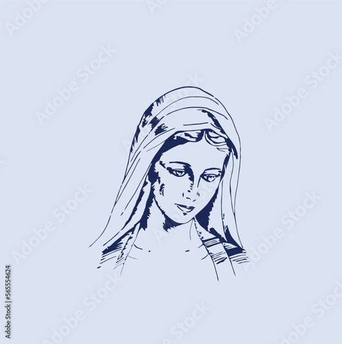 THESE HIGH QUALITY MOTHER MARIA VECTOR FOR USING VARIOUS TYPES OF DESIGN WORKS LIKE T-SHIRT, LOGO, TATTOO AND HOME WALL DESIGN
