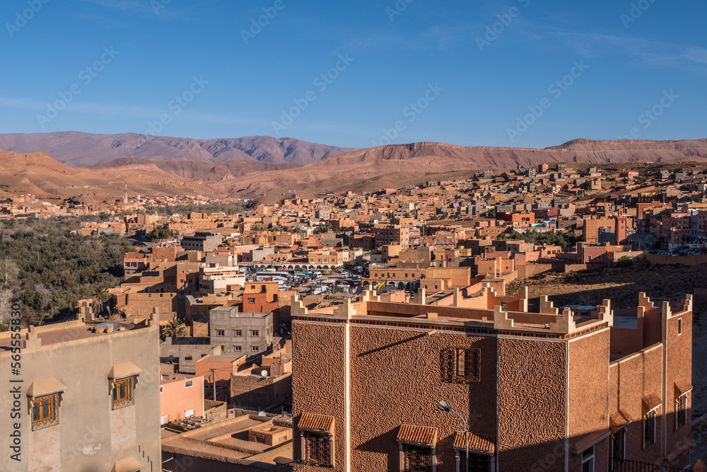 Kasbah in the Atlas Mountains of Morocco. UNESCO World Heritage