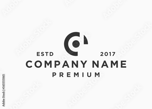 letter cd logo design vector illustration template