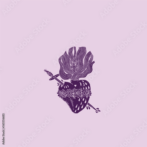 THESE HIGH QUALITY SACRED HEART JESUS VECTOR FOR USING VARIOUS TYPES OF DESIGN WORKS LIKE T-SHIRT, LOGO, TATTOO AND HOME WALL DESIGN