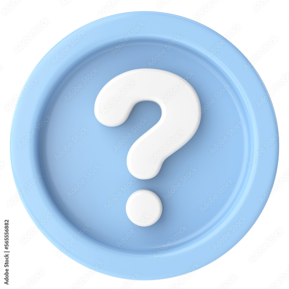 Question mark sign. 3D illustration. Question mark sign. 3D illustration.