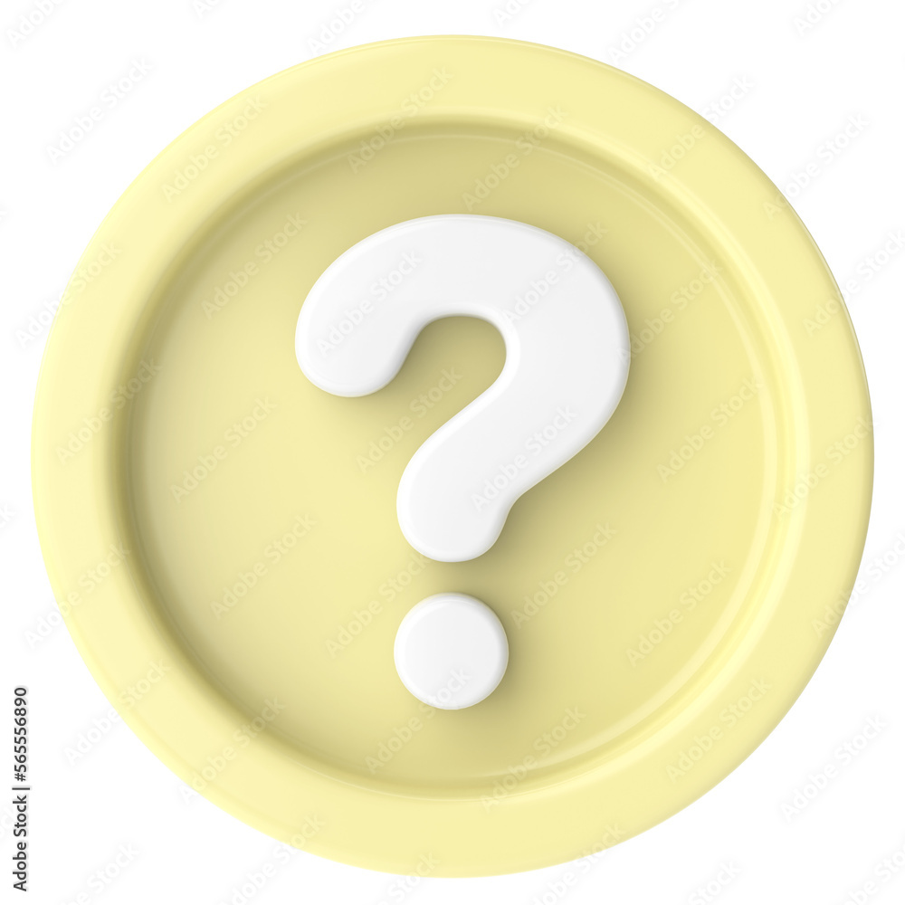 Question mark sign. 3D illustration. Question mark sign. 3D illustration.