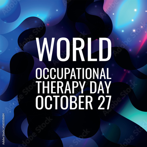 World Occupational Therapy Day.Geometric design suitable for greeting card poster and banner