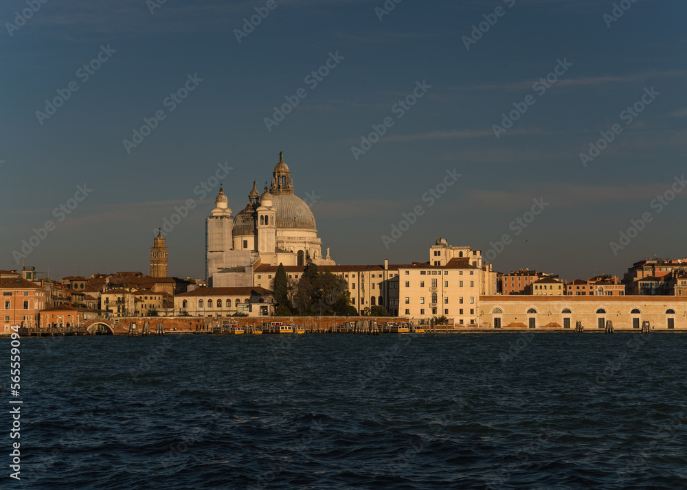 Beautiful architectural detail, old buildings, in Venice, Italy