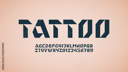Abstract hi tech techno alphabet font, for your future space design, vector illustration 10EPS