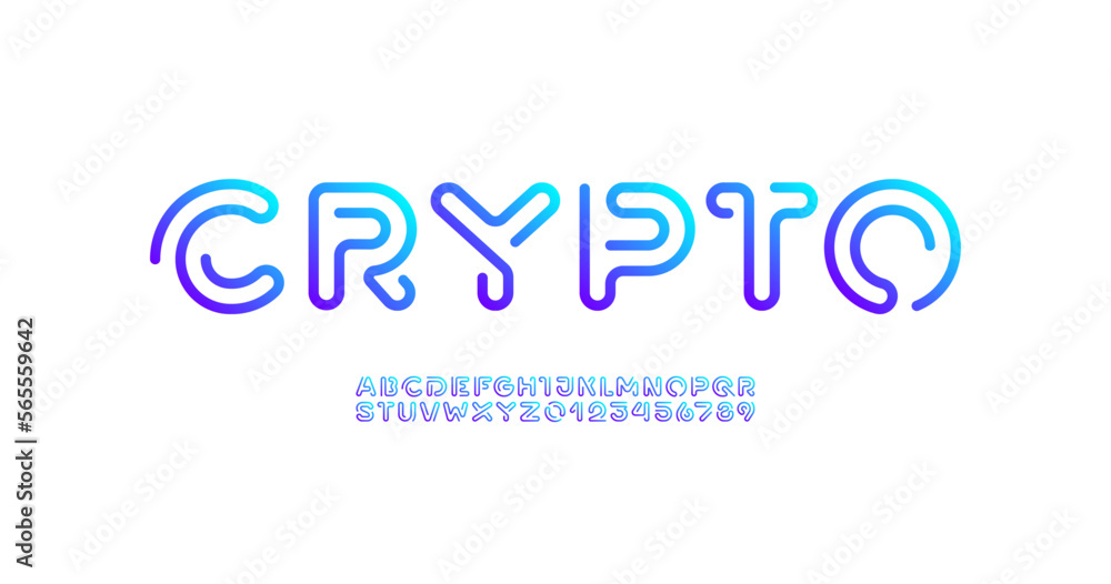 Digital style alphabet, font from segment rounded line, minimal linear style letters and numbers, part three, vector illustration 10EPS Digital style alphabet, font from segment rounded line, minimal linear style letters and numbers, part three, vector illustration 10EPS
