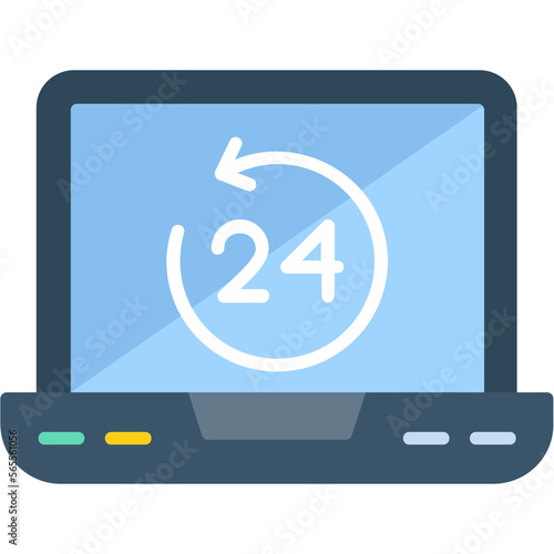 24 Hours Service Icon