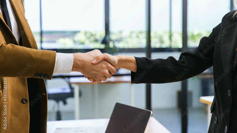 Business people shaking hands. Businessman shaking hands during a meeting in the office Business people shaking hands. Businessman shaking hands during a meeting in the office