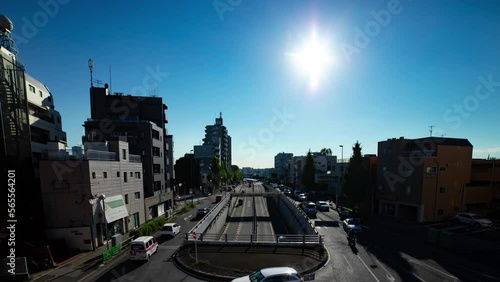 Wallpaper Mural A timelapse of the traffic jam at the crossing in Tokyo wide shot panning Torontodigital.ca