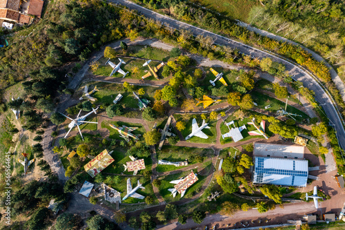 Old Airplanes filmed with Drone | Alte Flugzeuge aus der Luft fotografiert photo