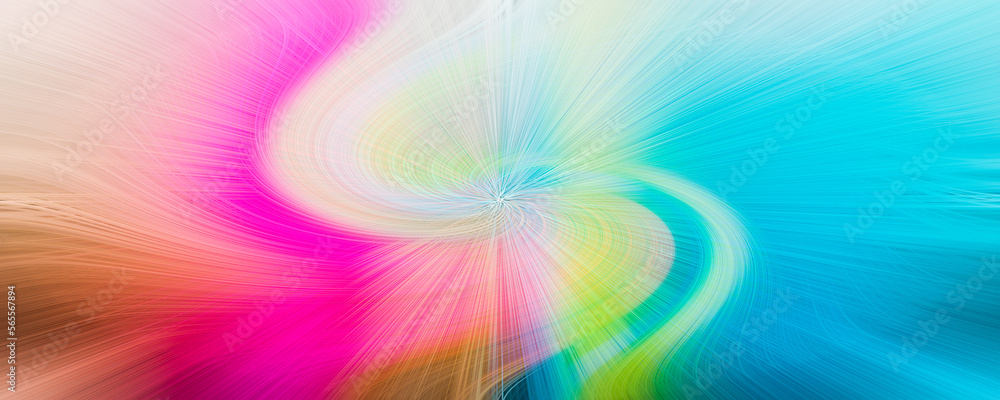 neon color circle Abstract whirl motion spin wave shape background gradient