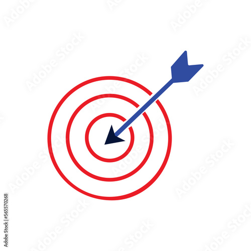 Target arrow flat design icon