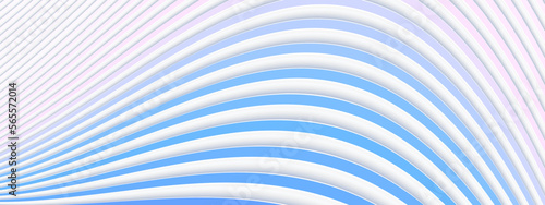 Abstract background with 3d lines pattern, white blue and purple