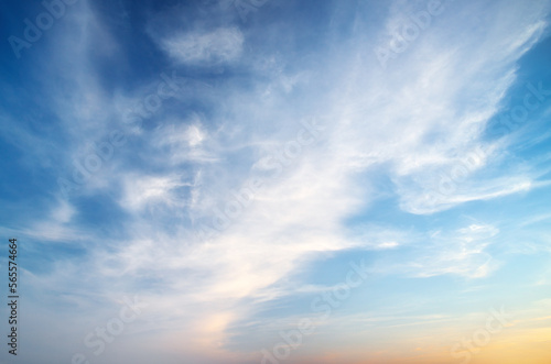 Fototapeta Naklejka Na Ścianę i Meble -  Sky background on sunset.