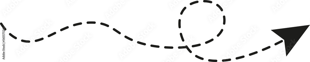 Dashed line arrow Dashed line arrow