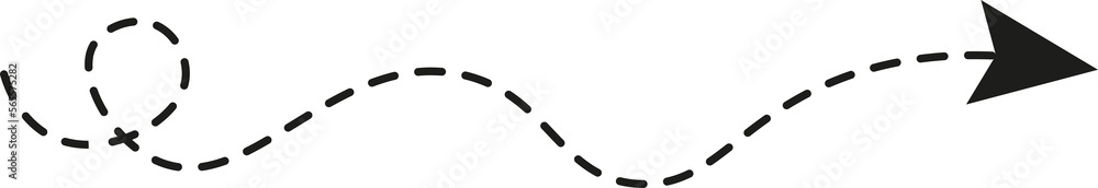 Dashed line arrow Dashed line arrow