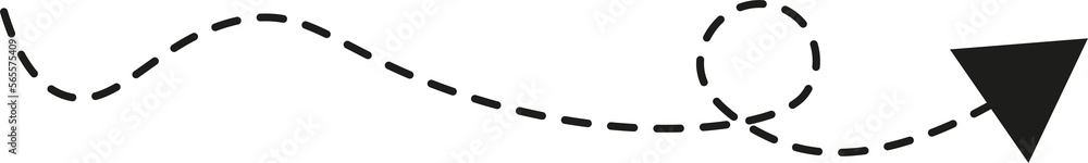 Dashed line arrow Dashed line arrow