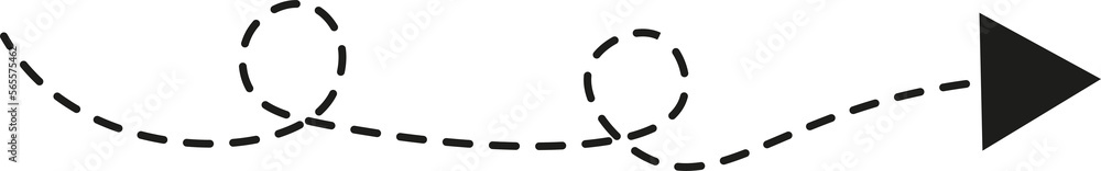 Dashed line arrow Dashed line arrow