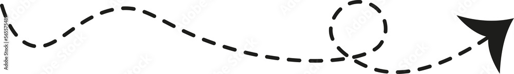 Dashed line arrow Dashed line arrow