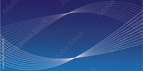 blue gradient background with white lines forming ellipses