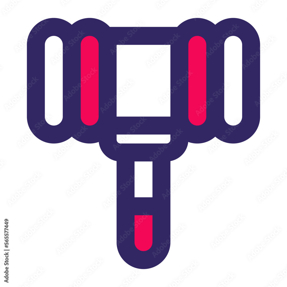 Hammer Red Style Icon vector design and illustration template Hammer Red Style Icon vector design and illustration template