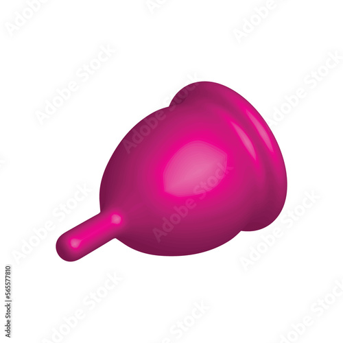 menstrual cup isometric vector illustration eps 