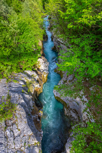 Great Soca Gorge  Velika korita Soce   Triglavski national park  Slovenia
