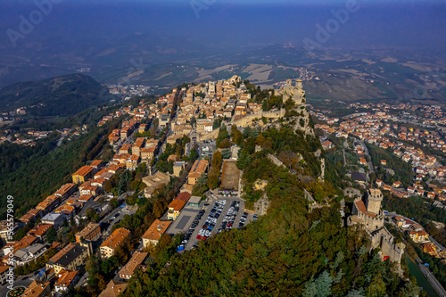 San Marino in Italy with Drone