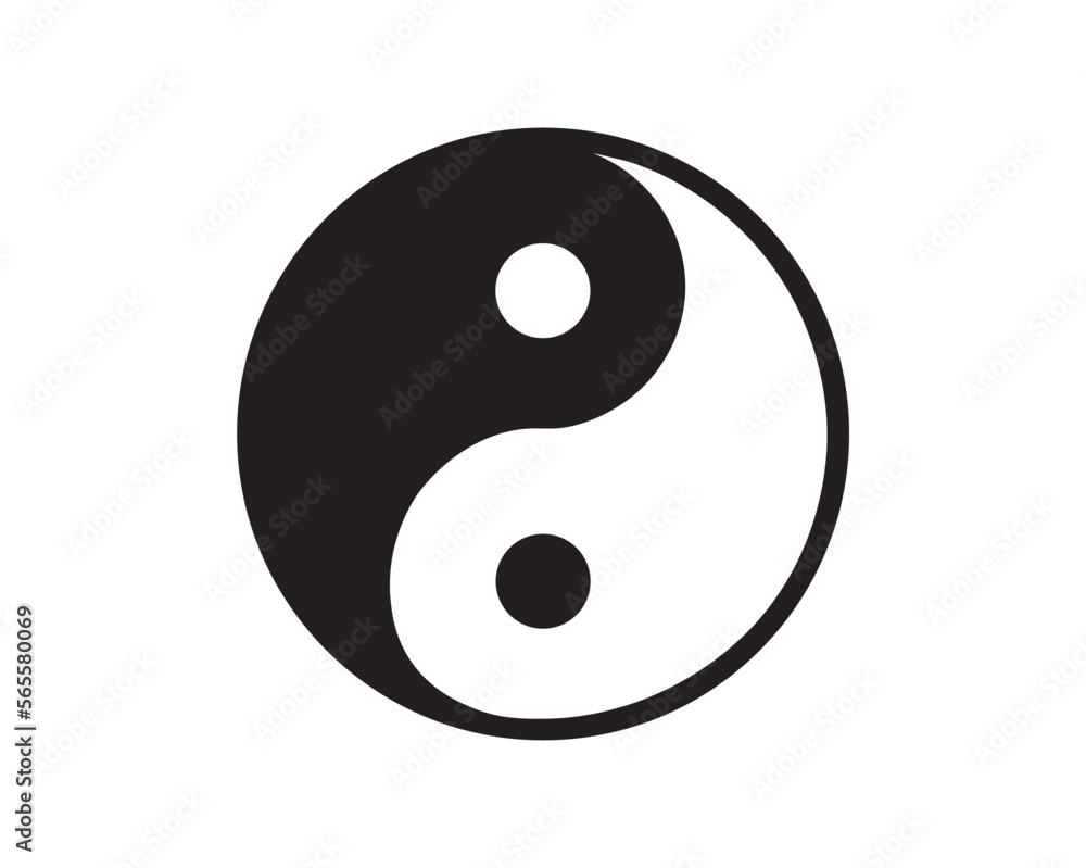 Ying yang vector sign design. Ying yang vector sign design.