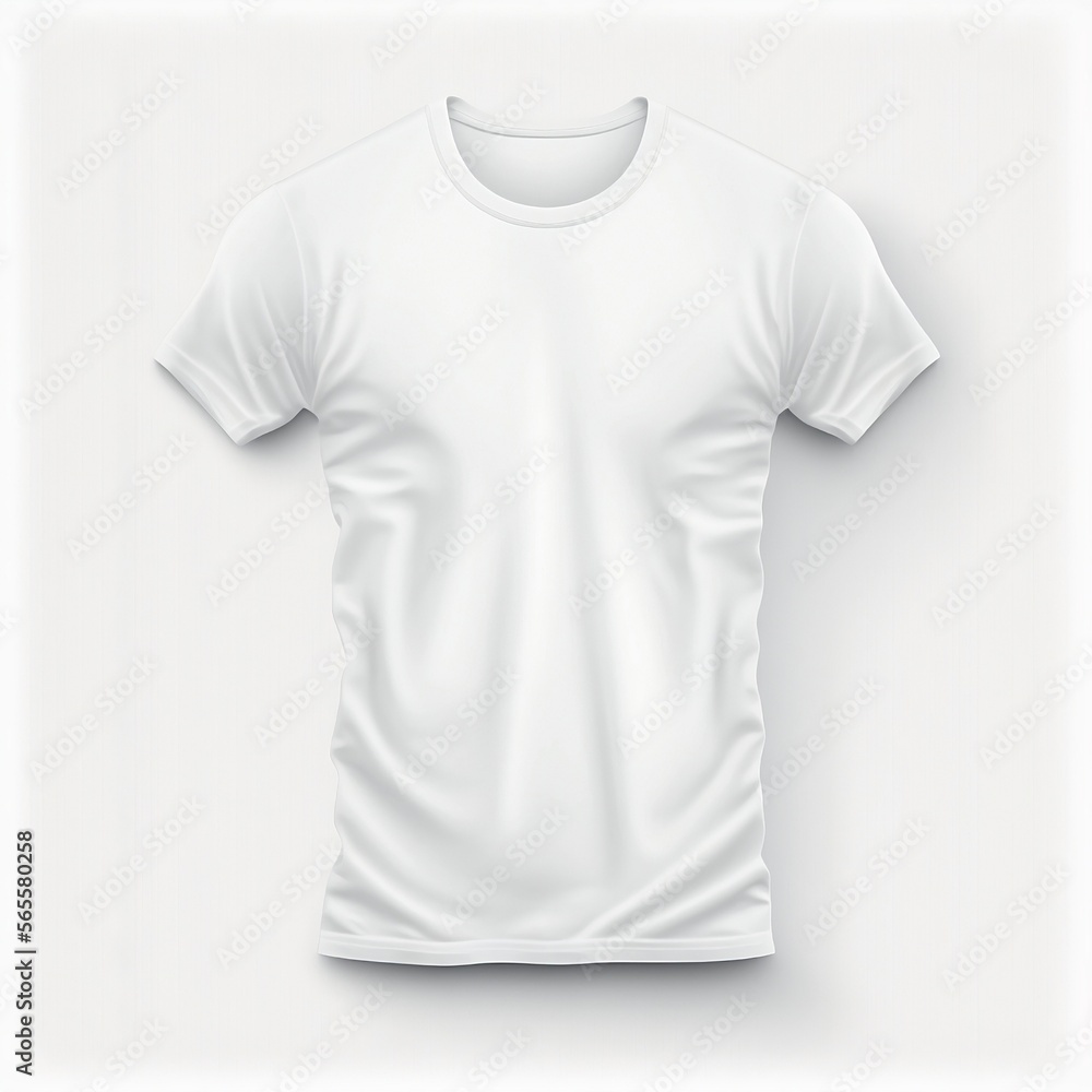 T-shirt white template T-shirt white template