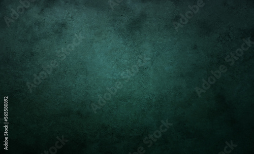 teal blue green, grunge texture, fancy background, dark black horror haunted theme, scary thriller concept wall