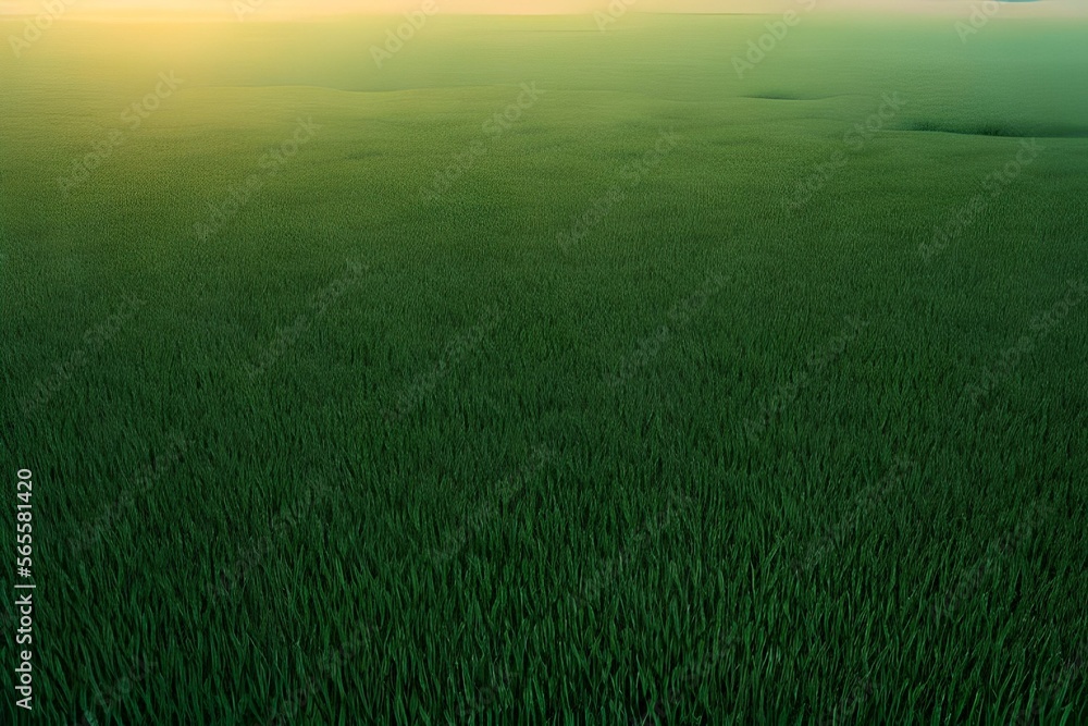 Obraz premium green grass field