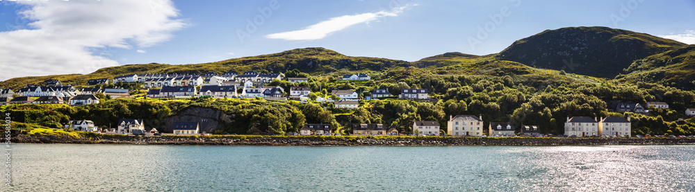 View of the harbor in Mallaig