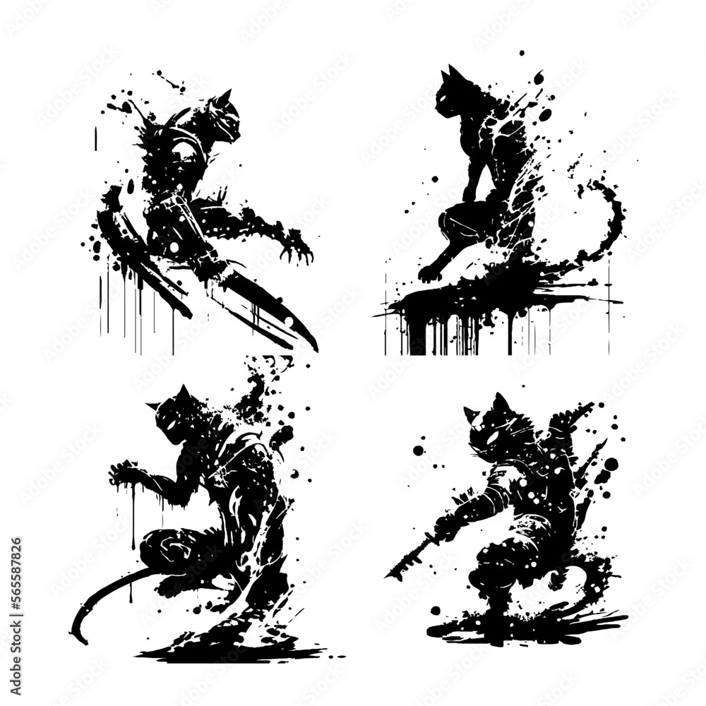 4 gatto ninja 4 gatto ninja