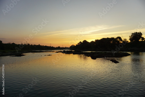 sunset on the river © Meri