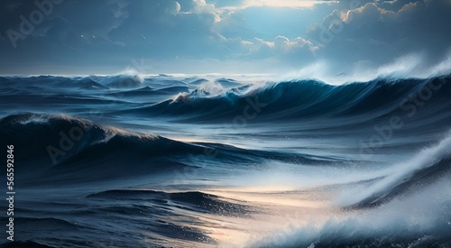 Spectacular Ocean Sunrise: Nature's Dazzling Display [AI Generated]