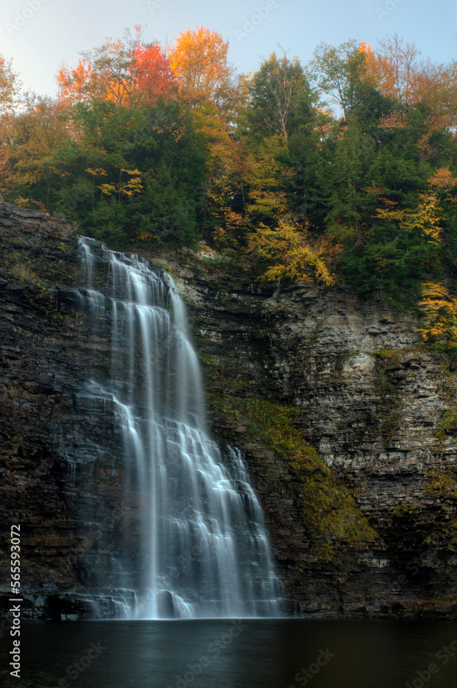 Salmon River Falls in autumn, New York, USA Salmon River Falls in autumn, New York, USA