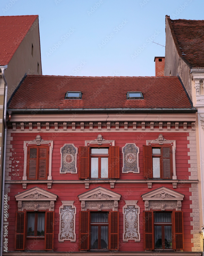beautiful architecture of a historical building in Maribor Slovenia