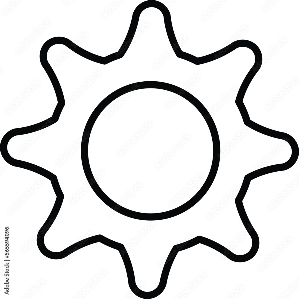 Black Gear Settings Icon Vector Design Interface Collection Using For Book, Application, Presentation Or Website. Black Gear Settings Icon Vector Design Interface Collection Using For Book, Application, Presentation Or Website.