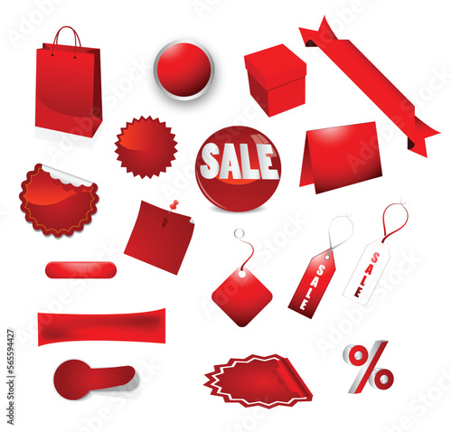 Vector sale elements