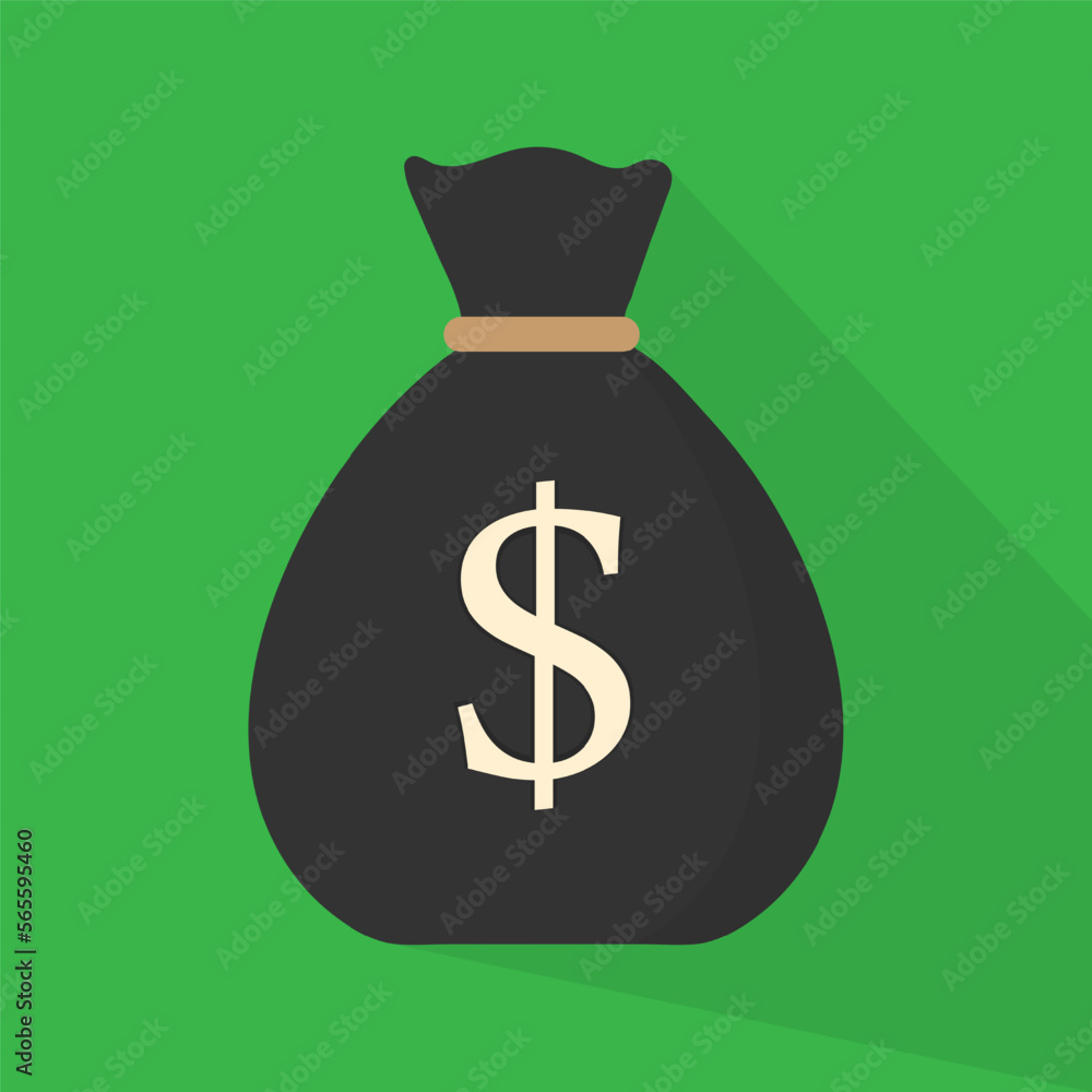 Money bag vector isolated on white background Money bag vector isolated on white background