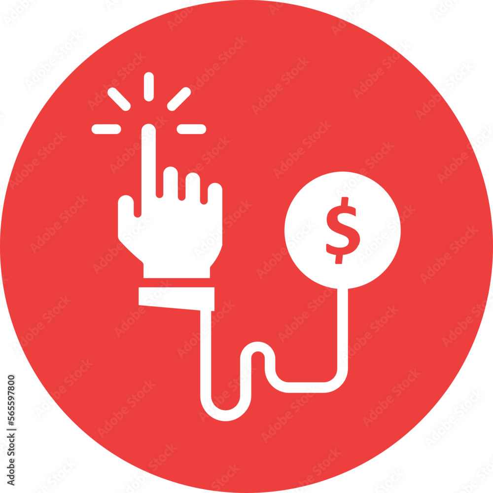 Obraz premium Business, cost per click Vector Icon which can easily modify or edit