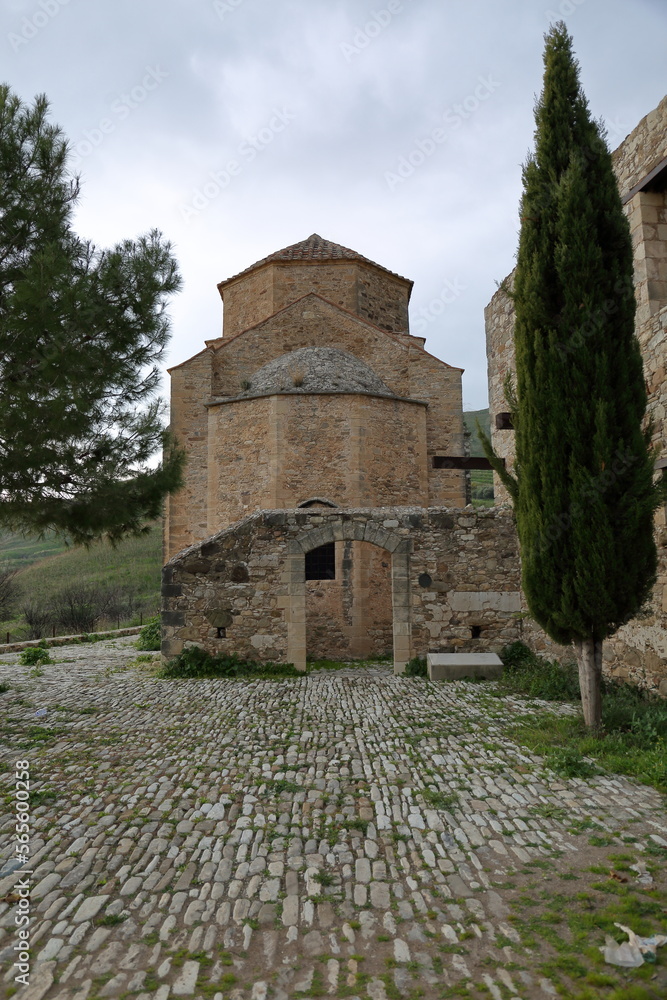 Old stony monastery in Cyprus