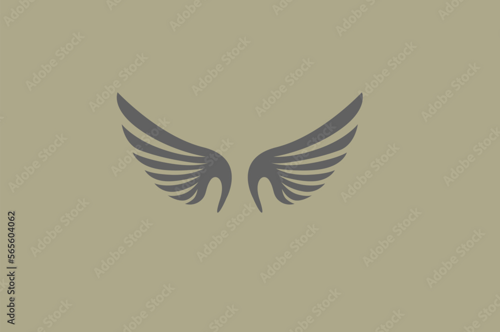 Fototapeta premium Illustration vector graphic of simetric wings